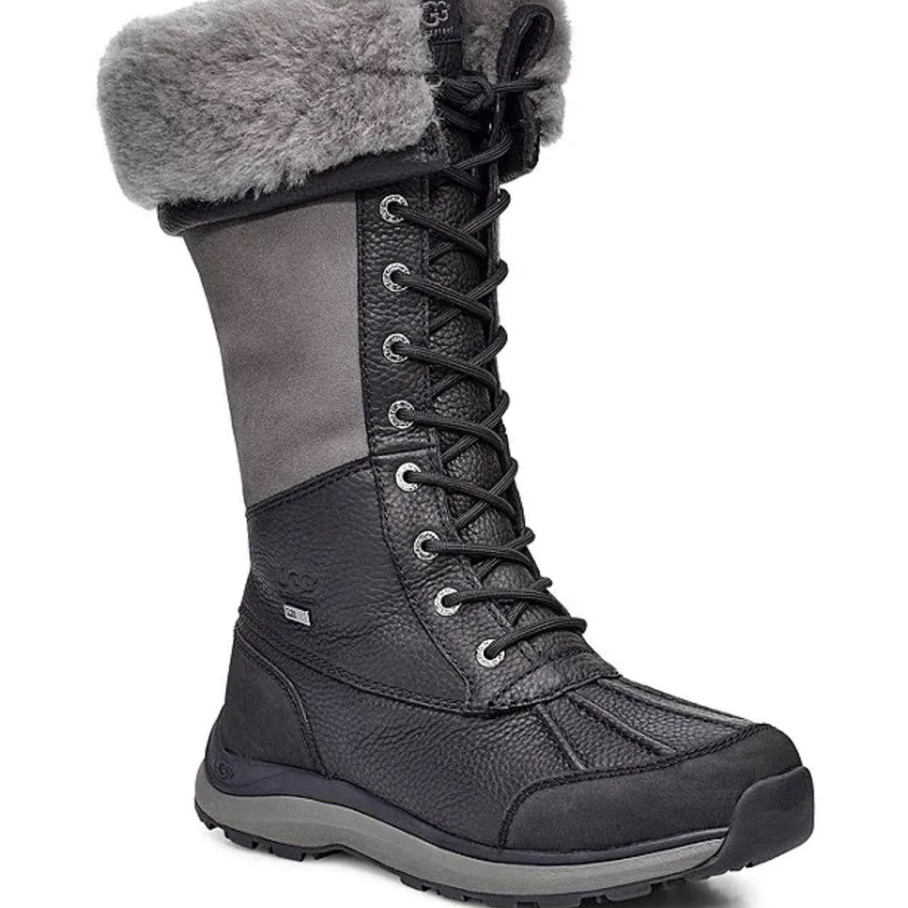 UGG Adirondack Waterproof Tall III Winter Boots in Black color brand new